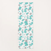 Patroon van blauw-olifantenblauw, luifaantjes, ste yogamat (Voorkant)