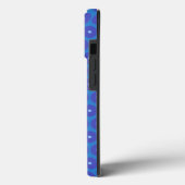 Patroon van blauwe schijven op een Case-Mate iPhone case (Achterkant / Links)
