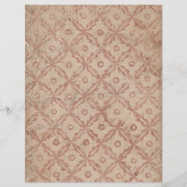 Patroon van bloemen en cirkels Scrapbook papier (Voorkant)