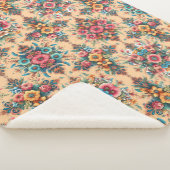  patroon van bloemen sherpa deken (3/4)