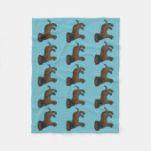 Patroon Van Bruin Gestreepte Engelse Mastiff Honde Fleece Deken (Voorkant)