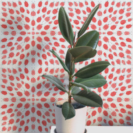 Patroon van Bugs en Kevers Rood op Blauw Behang