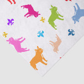 Patroon van bulldog tissuepapier (Detail)