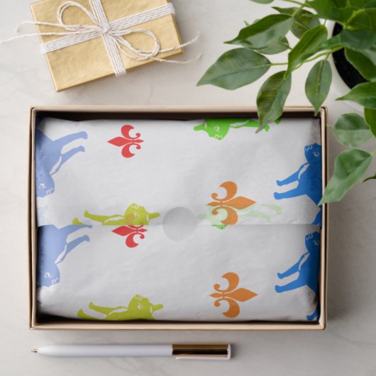 Patroon van bulldog tissuepapier (Geschenk)