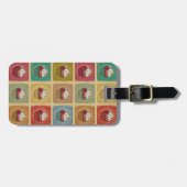 patroon van cupcakes bagagelabel (Voorkant horizontaal)