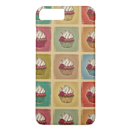  patroon van cupcakes Case-Mate iPhone case (Achterkant)