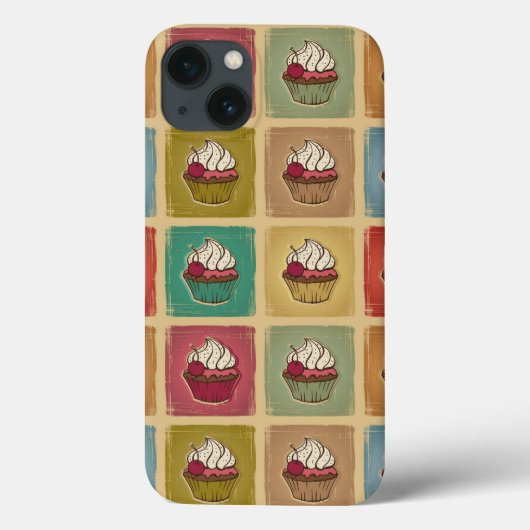 patroon van cupcakes Case-Mate iPhone case (Achterkant)