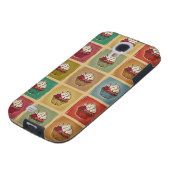  patroon van cupcakes Case-Mate samsung galaxy hoesje (Onderkant)