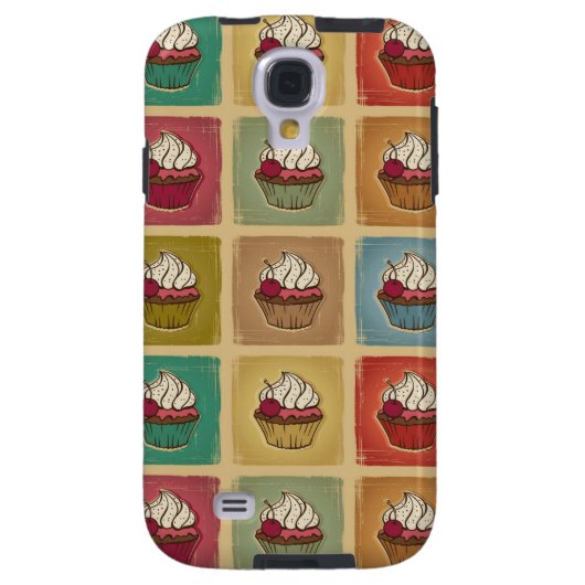  patroon van cupcakes Case-Mate samsung galaxy hoesje (Achterkant)