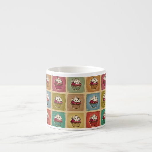 patroon van cupcakes espresso kop (Voorkant)