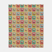  patroon van cupcakes fleece deken (Voorkant)