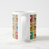 patroon van cupcakes grote koffiekop (Achterkant)