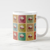 patroon van cupcakes grote koffiekop (Rechts)