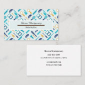 Patroon van de Accessoire Icons van Haarsalon Visitekaartje (Voorkant / Achterkant)