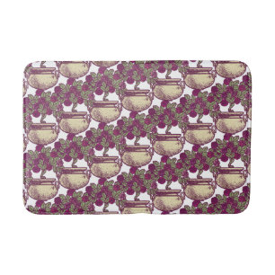 patroon van de boomstam van het roos van de Kunst Badmat