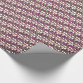  patroon van de boomstam van het roos van de Kunst Cadeaupapier (Hoek)