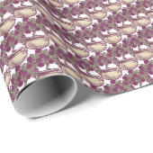  patroon van de boomstam van het roos van de Kunst Cadeaupapier (Rol Hoek)