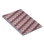  patroon van de boomstam van het roos van de Kunst Notitieboek (Rechterzijde)