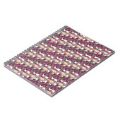  patroon van de boomstam van het roos van de Kunst Notitieboek (Linkerzijde)