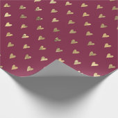  patroon van de Bourgogne Red en het goudhart in P Cadeaupapier (Hoek)