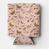 Patroon van de cakeekhoorn blikjeskoeler (Voorkant)