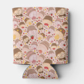 Patroon van de cakeekhoorn blikjeskoeler (Achterkant)