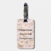 Patroon van de cakejes bagagelabel (Achterkant verticaal)