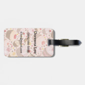 Patroon van de cakejes bagagelabel (Achterkant horizontaal)