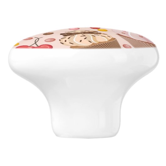 Patroon van de cakejes keramische knop (Zijkant)