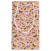 Patroon van de cakejes klein cadeauzakje (Voorkant)