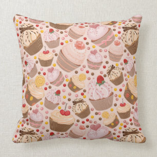 Patroon van de cakejes kussen