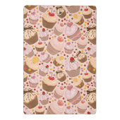 Patroon van de cakejes mini klembord (Achterkant)