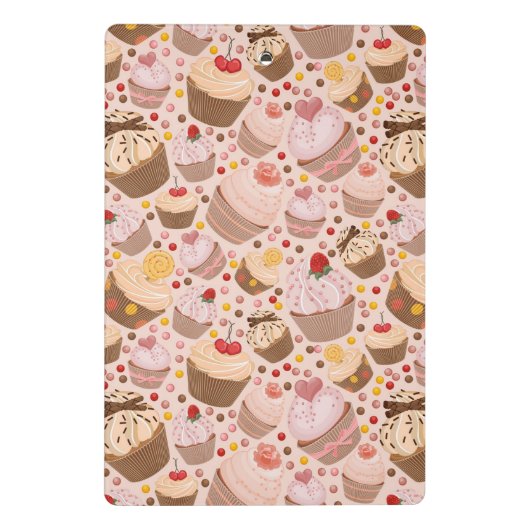 Patroon van de cakejes mini klembord (Achterkant)