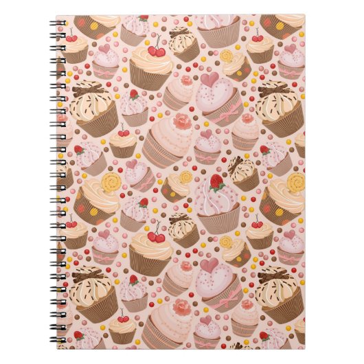 Patroon van de cakejes notitieboek (Voorkant)