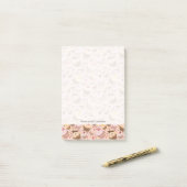Patroon van de cakejes post-it® notes (Op bureau)