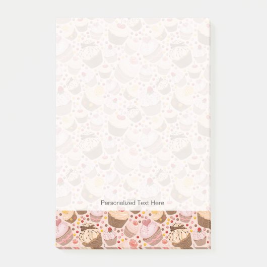 Patroon van de cakejes post-it® notes (Voorkant)