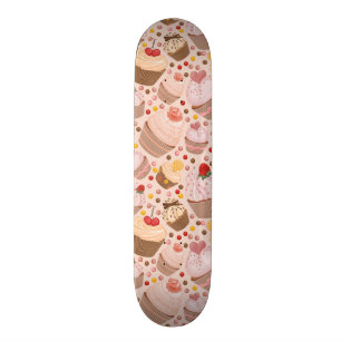 Patroon van de cakejes skateboard