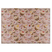 Patroon van de cakejes snijplank (Voorkant)