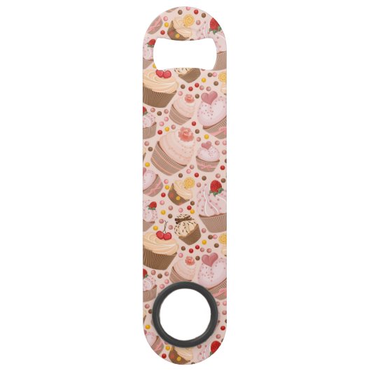 Patroon van de cakejes speed flessenopener (Voorkant)