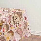 Patroon van de cakejes tafelkleed (Voorbeeld)