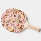Patroon van de cakejes tafeltennisbatje (Zijkant)