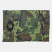 Patroon van de Camouflage van het monogram het Theedoek (Horizontaal)