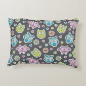 patroon van de cartoon accent kussen (Achterkant)