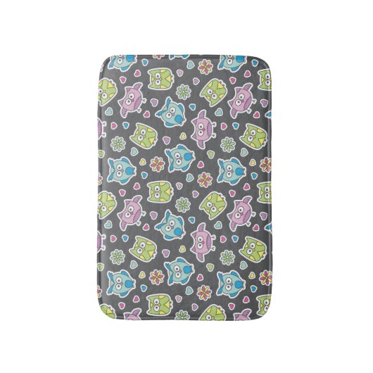 patroon van de cartoon badmat (Voorkant Verticaal)