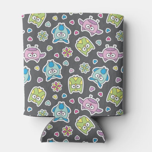 patroon van de cartoon blikjeskoeler (Achterkant)