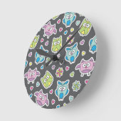 patroon van de cartoon ronde klok (Hoek)