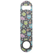 patroon van de cartoon speed flessenopener (Voorkant)