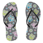 patroon van de cartoon teenslippers (Voetbed)