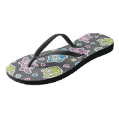 patroon van de cartoon teenslippers (Schuin)