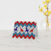 Patroon van de Chevron van de Dinosaurussen van de Kaart (Gele Bloem)